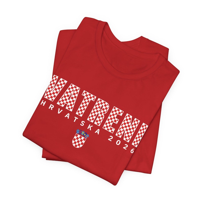 2026 Hrvatska Vatreni Shirt, Republika Hrvatska Majica, Croatian Soccer Fan Tee, Croatia World Football Clothes Red