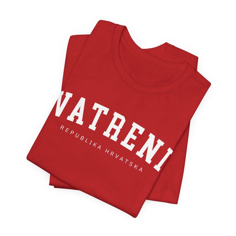 Vatreni Shirt, Republika Hrvatska Majica, Croatian Euro Soccer Shirt, Croatia Football Tshirt, Hrvatski Nogomet Hrvatica Poklon Red