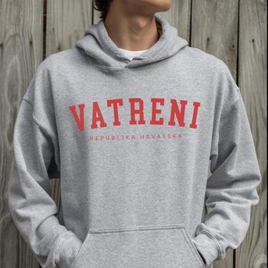 Vatreni Hoodie, Croatia World Soccer Sweatshirt, Hrvatska Nogomet Džemper Poklon 2026 image 4