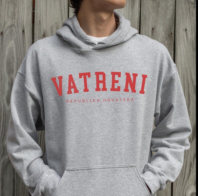 Vatreni Hoodie, Croatia World Soccer Sweatshirt, Hrvatska Nogomet Džemper Poklon 2026 image 4
