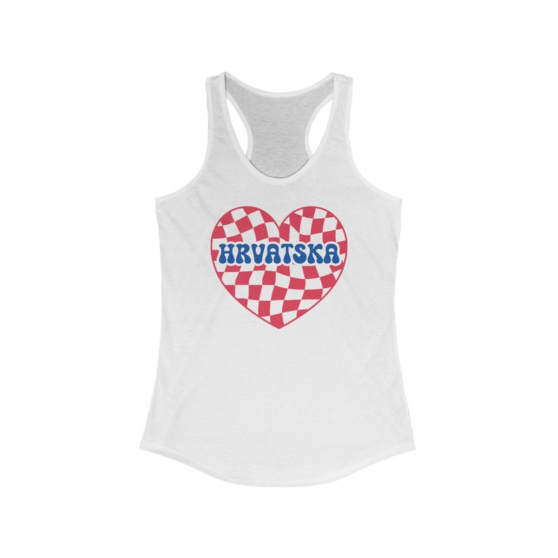 Hrvatska Tank Top, Cute Croatian Girl Outfit, Hrvatski Nogomet Soccer Gear, Europe Shirt, Fudbal Majica Poklon, Hrvatica Vatreni Solid White