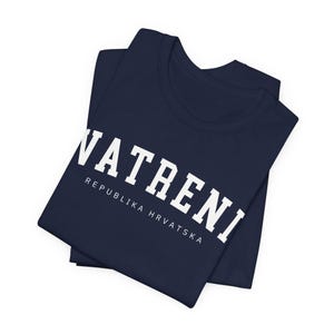 Vatreni Shirt, Republika Hrvatska Majica, Croatian Euro Soccer Shirt, Croatia Football Tshirt, Hrvatski Nogomet Hrvatica Poklon Navy