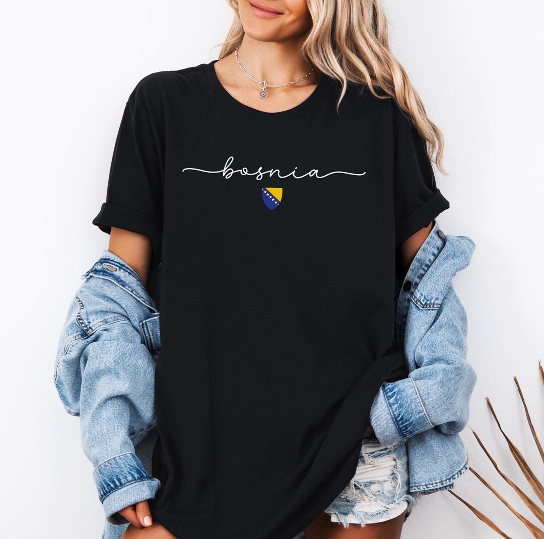 Bosnia Shirt Bosnian Shield T shirt Bosanska Majica Bosna I 