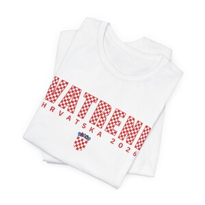 2026 Hrvatska Vatreni Shirt, Republika Hrvatska Majica, Croatian Soccer Fan Tee, Croatia World Football Clothes White