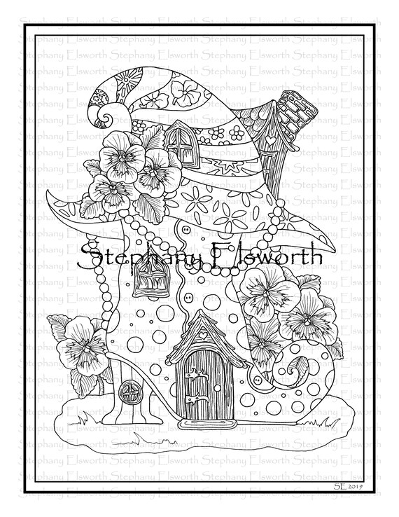 Download Printable Fairy House Coloring Pages Download Free Fairies Coloring Pages For Kids Available At Educationalcoloringpages To Develop Art Skills Of Your Children