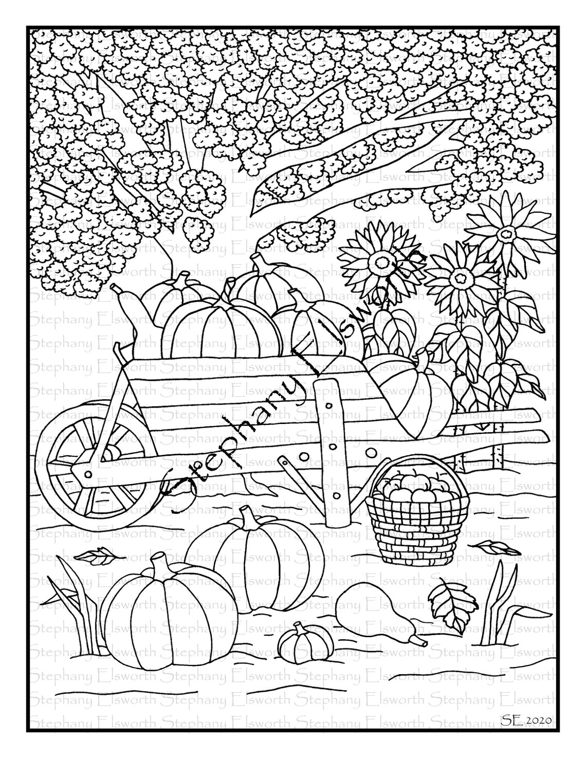 The Colors of Fall Set 2: Five 8 1/2 X 11 Printable Instant Download ...