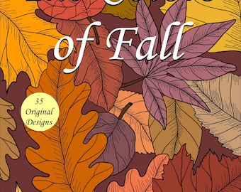The Colors of Fall PDF 8 1/2 x 11 (Letter Size) Instant Download Coloring Book