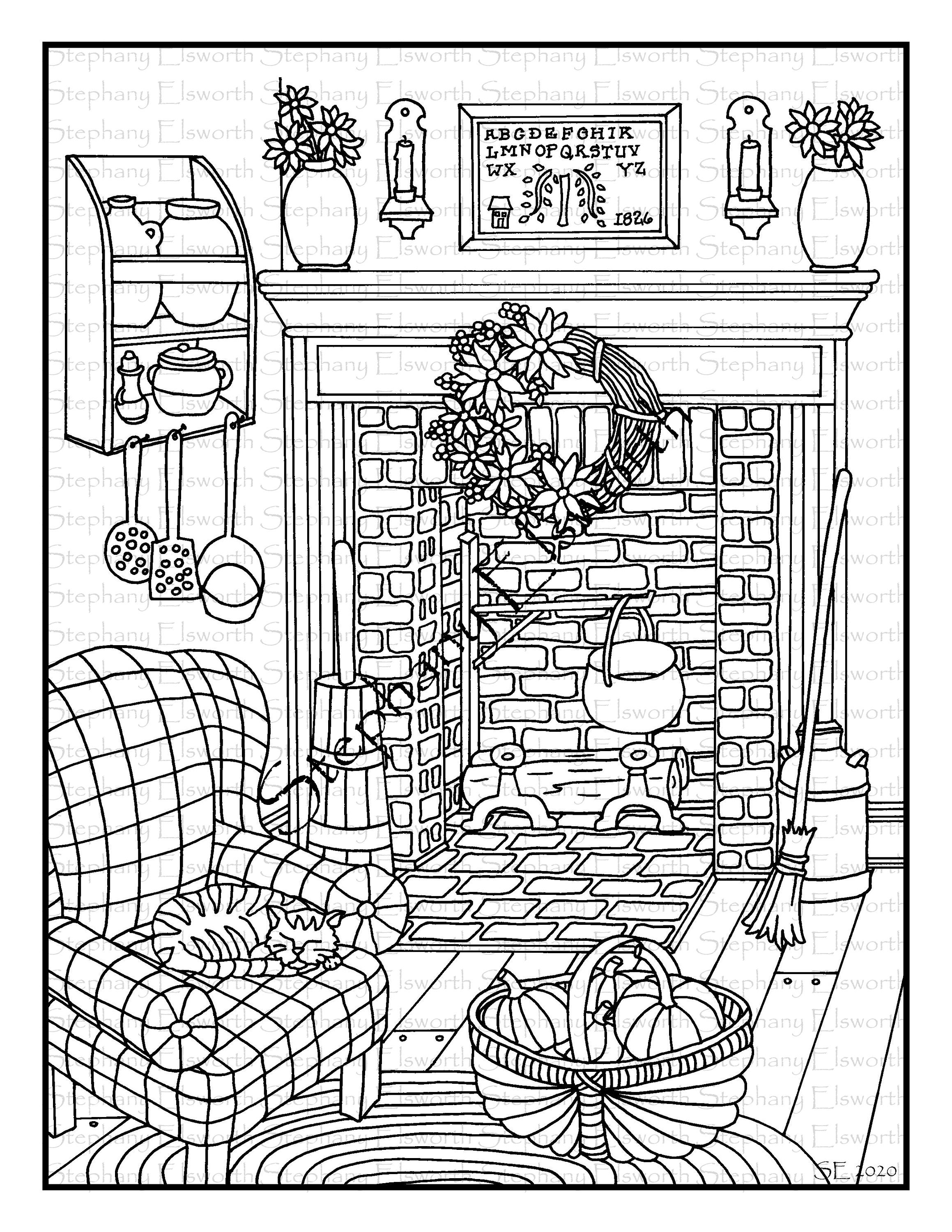 68 Autumn & Fall Coloring Pages (Free PDF Printables)