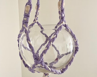 Lavender Macrame Plant Hanger