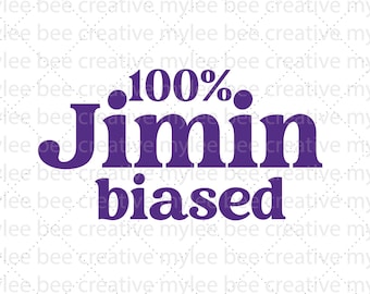100% Jimin Biased SVG – BTS svg – bts Jimin Cut File – Jimin SVG – Cute Jimin Svg – Cricut - Silhouette