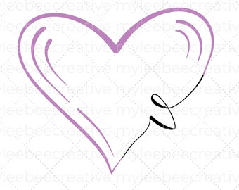 Purple Heart V SVG – Bts Svg – BTS Kim Taehyung Cut File – Purple V svg –BTS Taehyung svg