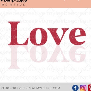 Love SVG – Valentine&#39;s Day SVG – Valentine&#39;s Day Cut File –  Valentine Love SVG – Cute Valentine&#39;s Day Svg – Cricut - Silhouette