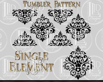 Download Damask Silhouette Etsy