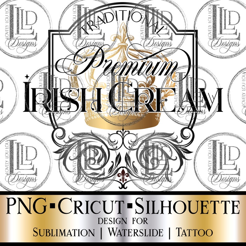 Traditional Irish Cream Label Instant Download Vintage Irish Etsy Canada