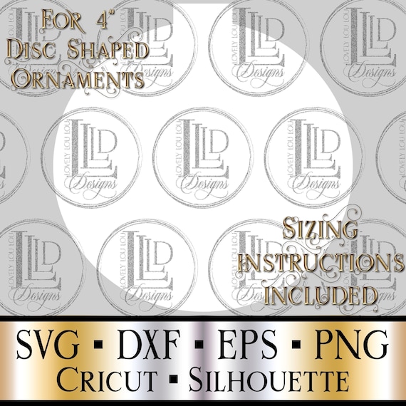 Floating Ornament Insert Template for 4 Inch Disc Shaped - Etsy