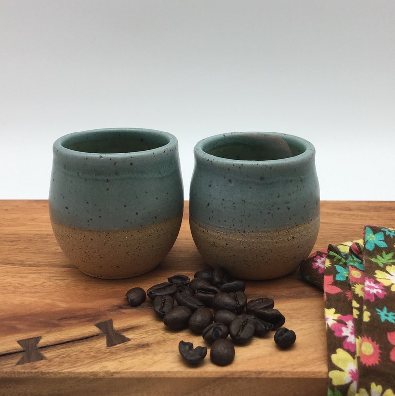 Small Ceramic Cups Coffee Cups Without Handles Espresso Etsy