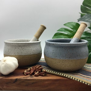 Mortar and Pestle, Wheel Thrown Pottery, Pottery Mortar and Pestle, Ceramic Mortar and Pestle, Stoneware Mortar and Pestle, Housewarming