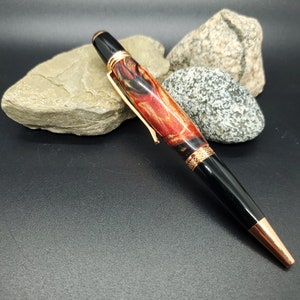 Diamond Cast "Red Dragon" custom handmade pen.