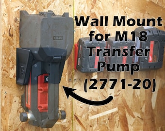 Milwaukee Tool M18 Transfer Pump Wall Mount Storage Organization 2771-20