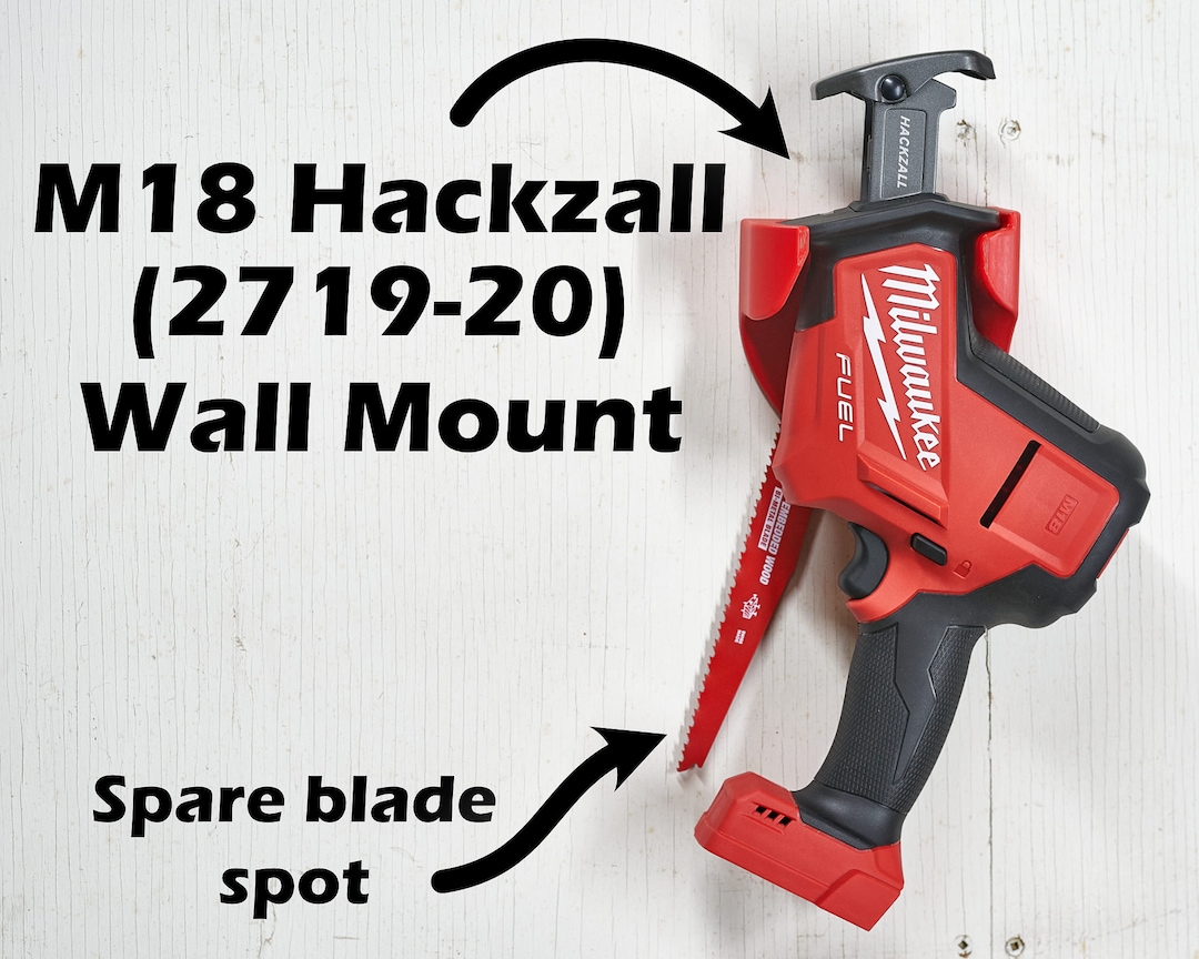 M18 Tool Belt Clip & Wall Mount Holder Kit - 3-Pack, Fits Milwaukee M18 Drills/Impact Drivers