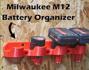 Milwaukee Tool M12 Battery Holder Mount Rack