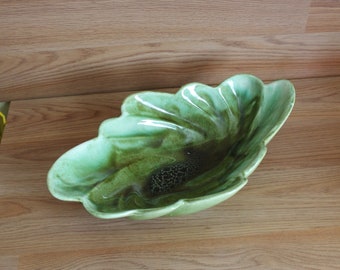 Vintage Green Ceramic Console Dish