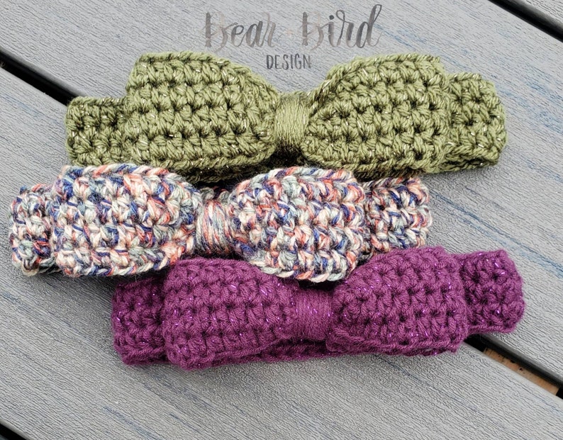 Baby Ear Warmers Fall Newborn Photo Prop Crochet Baby Bow Headband Baby Accessories Baby Shower Gift Toddler Custom Crochet