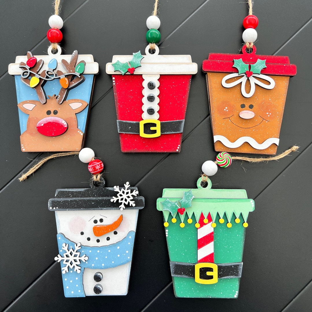 Gift Card Holder Ornament, Christmas Ornament, Ornament Gift, Coffee