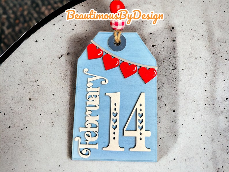 Valentine's gift tag, Valentine's ornament, Valentine's gift card holder, ornament gift, handmade ornament, reusable gift card holder image 2