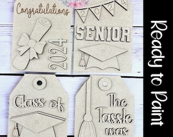 READY TO PAINT gift card holder, graduation gift,  graduation gift card holder, reusable gift card holder, graduation gift for him or her