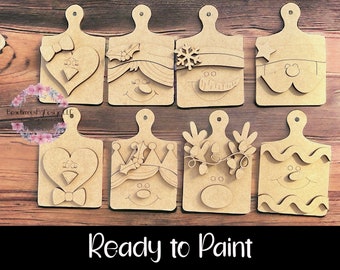 DIY Christmas ornament, ready to paint ornament, paint party, family craft, paint your own ornament, ornament wood blank