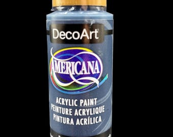 DecoArt Americana paint, Deep Midnight Blue, craft paint, acrylic paint, wood crafting