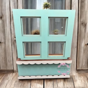 Interchangeable window box, single sided, interchangeable decor, seasonal decor, window box decor