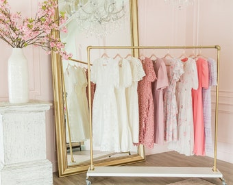 Pink Gold Clothing Racks Gold Industrial Clothing Rack 2025