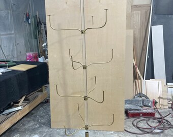 Acrylic and gold hat rack