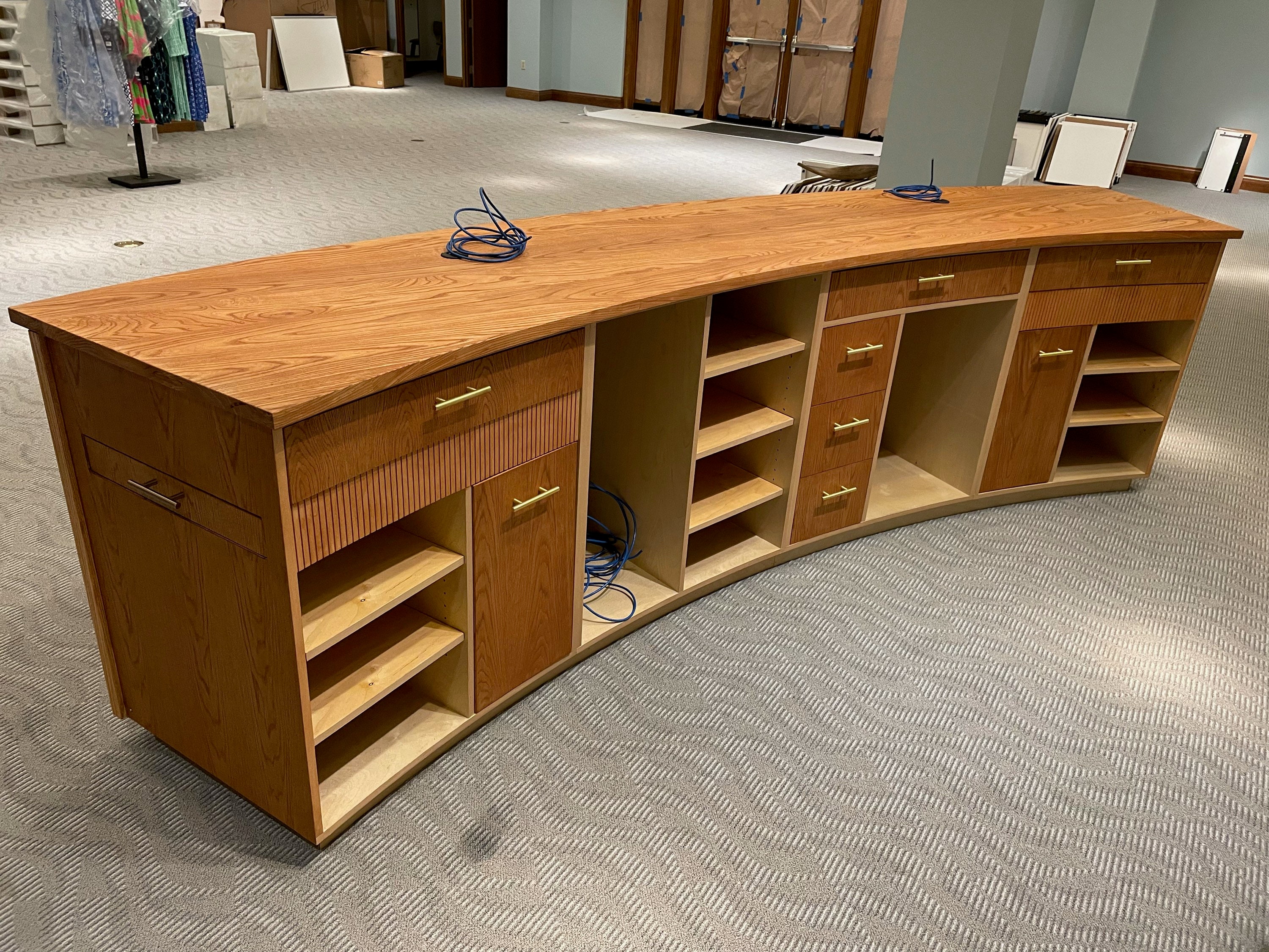Reception desk with storage deals