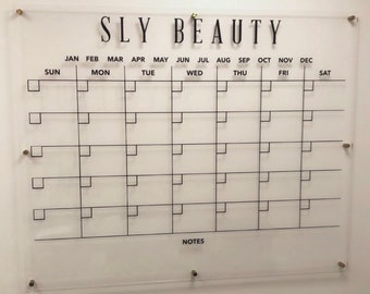 acrylic wall calendar