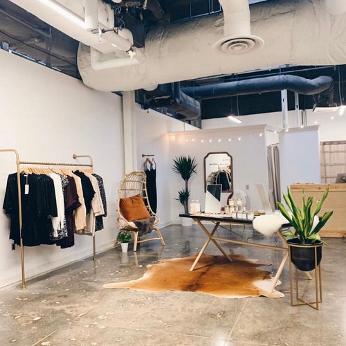 Wall Mounted Gold Clothing Rack Etsy