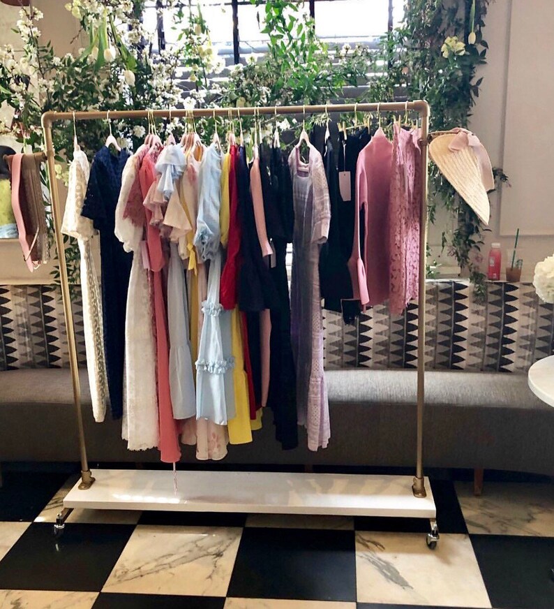 Standard Gold Rolling Rack Etsy