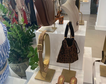 tabletop purse display stand