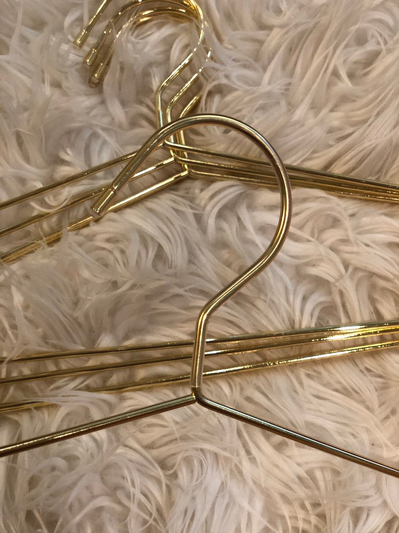 Gold Non Scratching Metal Hanger Etsy