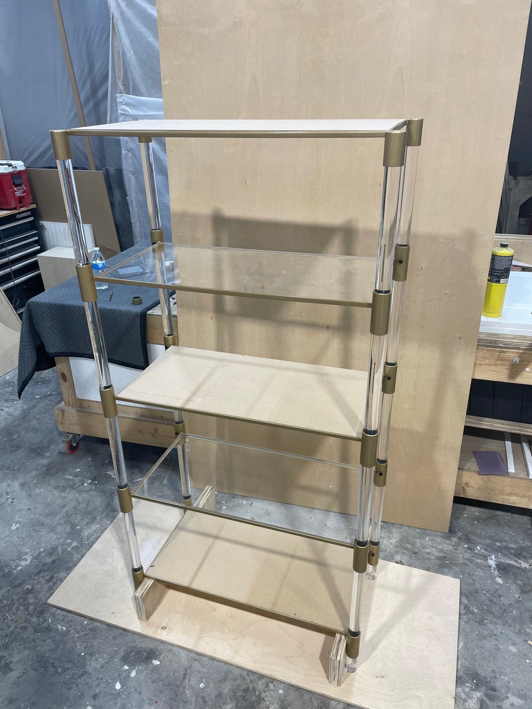 Acrylic Shelving Unit Etsy