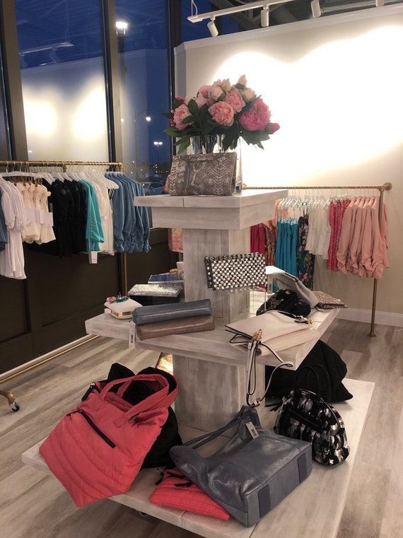 Clothing Store Design, Handbag Display Shelves