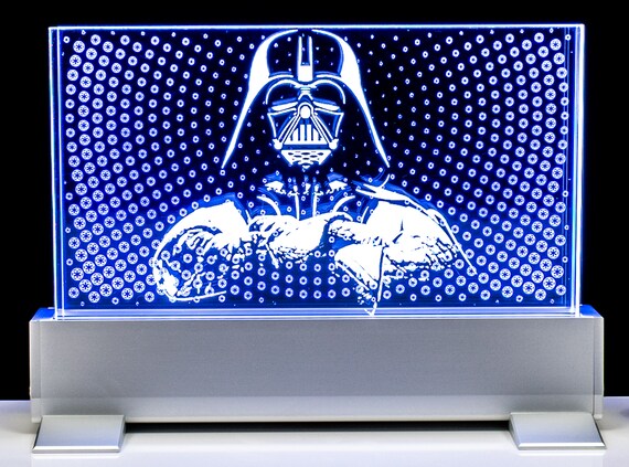 Star Wars Darth Vader Led Night Light And Desk Lamp 3d Etsy