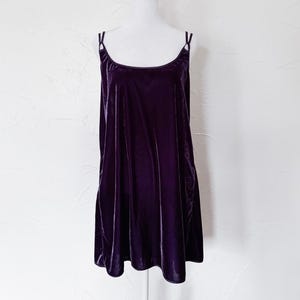 blue dress for baby girl 90s Chic Velvet Dress – Bonafide Vintage main image 1