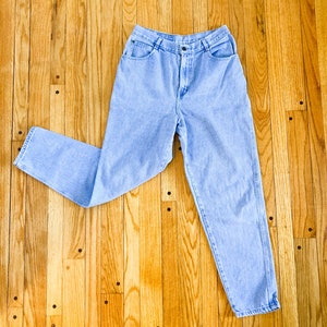 90s Gitano Light Blue Wash Denim High Waisted Jeans Large/33 to 34 Waist image 1
