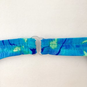 80s Green Blue Turquoise Swirl Tie Dye One Piece High Cut Swimsuit Medium/Large image 8