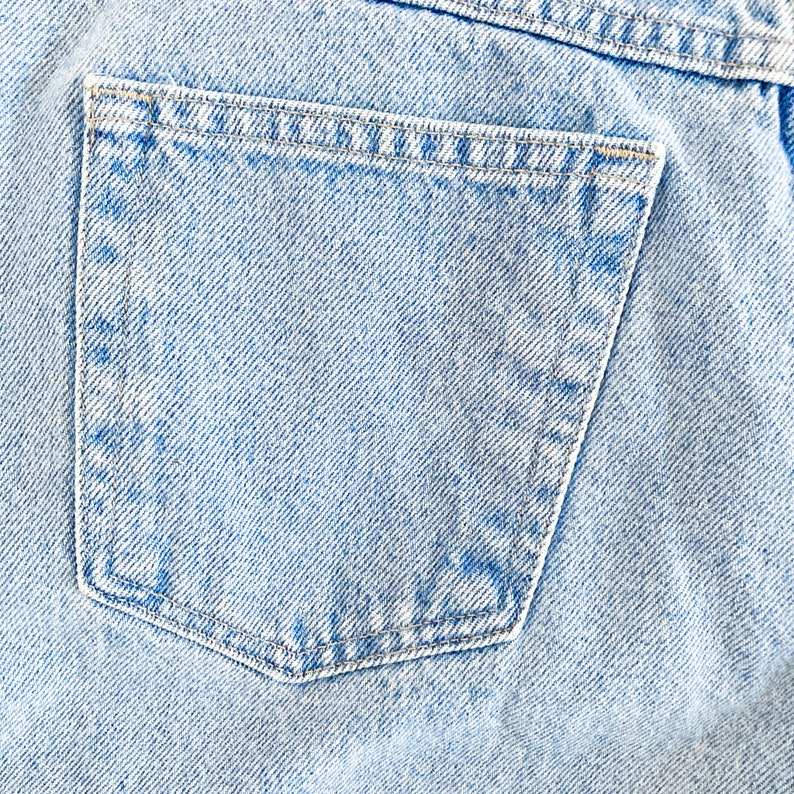 90s Gitano Light Blue Wash Denim High Waisted Jeans Large/33 to 34 Waist image 9