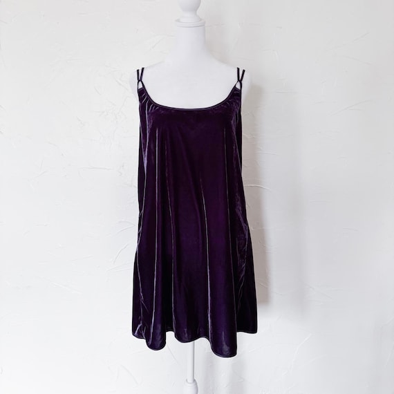 purple velvet slip dress Purple Velvet Maxi Dress