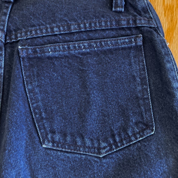 80s/90s Sasson Dark Indigo Blue High Waisted Denim Je… - Gem